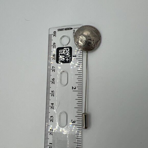 1936 Buffalo Nickel Label Pin - Picture 2 of 6